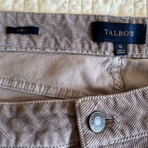 Talbots Corduroy Curvy Pants